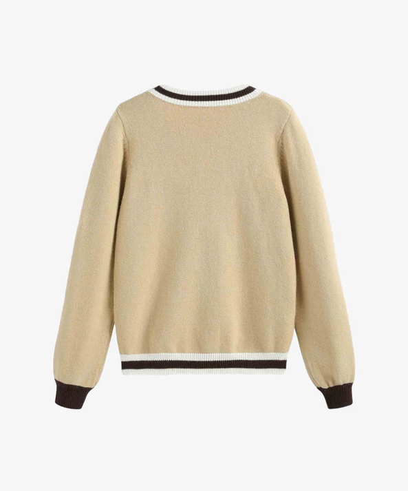 YOSHAN Women's Jacquard Sweater Cardigans Coat For Young Girl