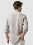 Greige Linen Textured Shirt