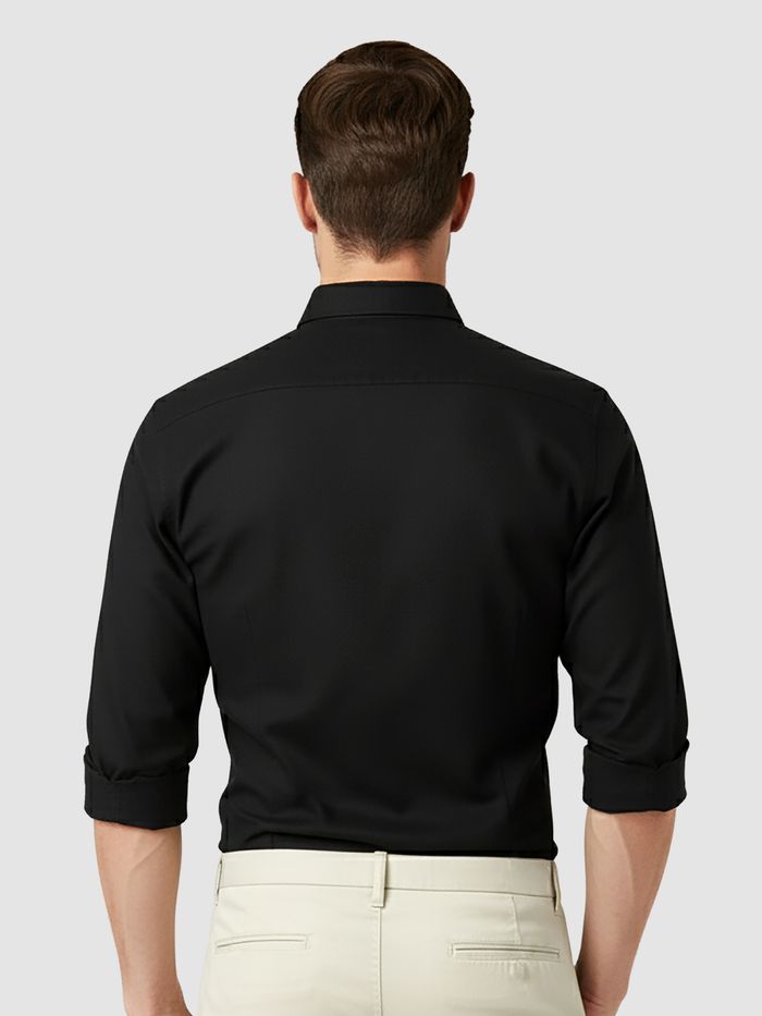 Black Button Down Oxford Shirts