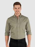 Olive Button Down Oxford Shirts
