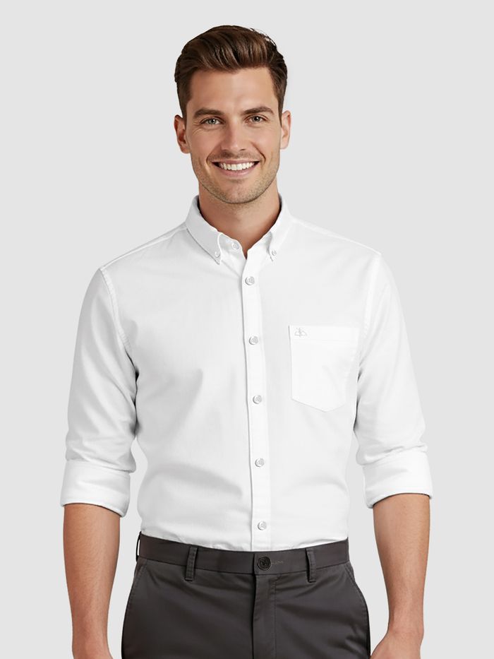 White Button Down Oxford Shirts