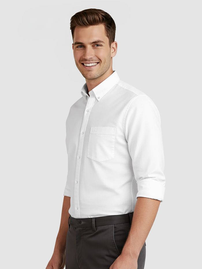 White Button Down Oxford Shirts